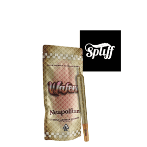 Waferz Neapolitan Pre-Roll, 1g ultra-premium cannabis flower in artisan packaging, available at Spliff Nation Dispensary in Washington, DC.