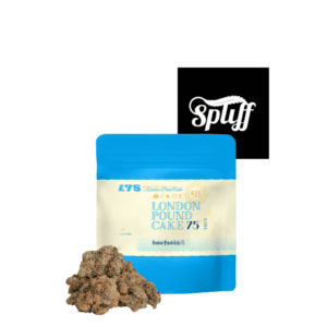 Cookies London Pound Cake 75 cannabis flower with branded packaging