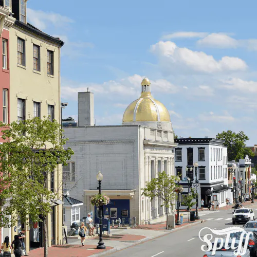 Georgetown Washington DC neighborhood near Spliff Nation Dispensary on M Street