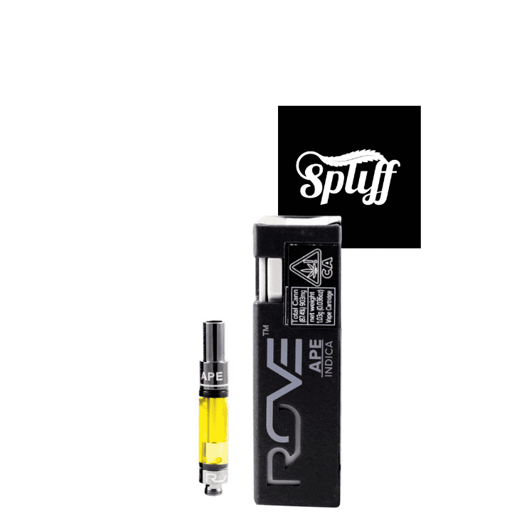 Rove vape cartridge with yellow oil, ideal for cannabis concentrates.