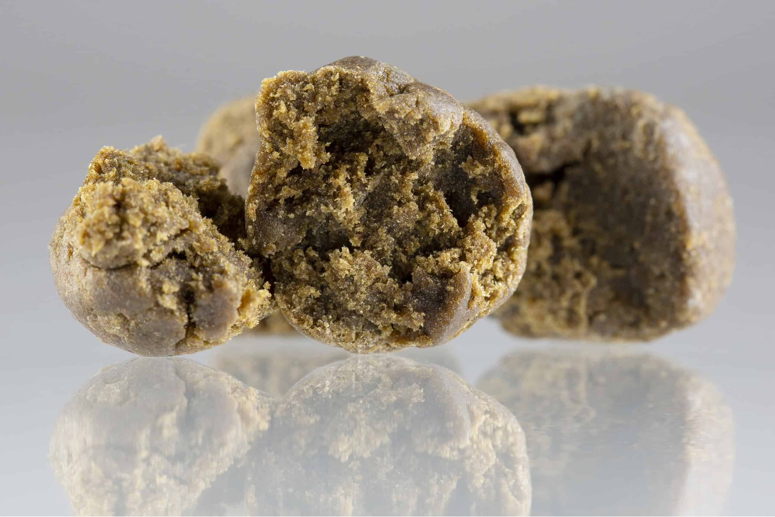 Dried cannabis concentrate for rolling or dabbing at Spliff Nation Dispensary.