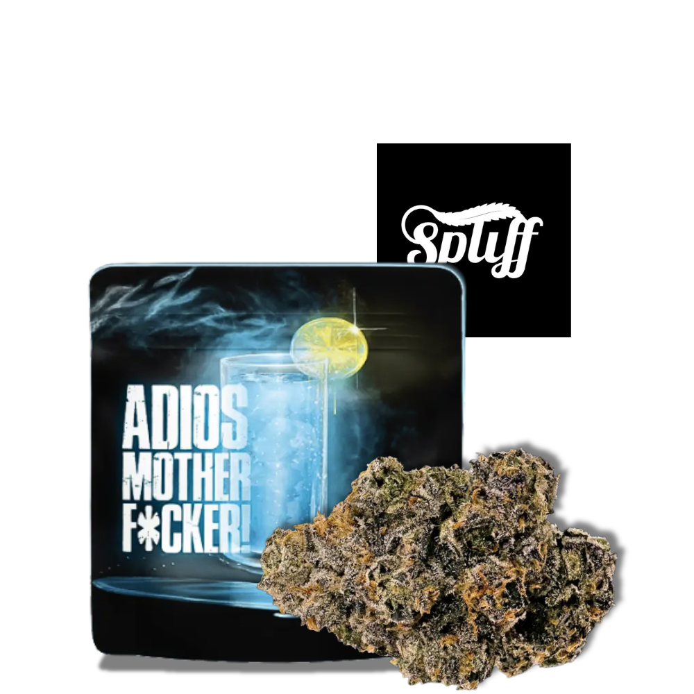 ADIOS MOTHER FUCKER STRAIN Adios Mother F*cker premium Cookies cannabis flower 1/8 oz available at Spliff Nation Dispensary Washington DC