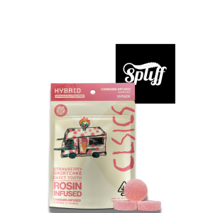 CLSICS Strawberry Shortcake Sweet Tooth hybrid rosin infused gummies 100mg THC 10-pack – Spliff Nation Dispensary in Washington DC