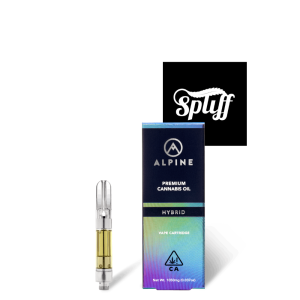 Alpine premium cannabis oil vape cartridge hybrid 1050mg at Spliff Nation Dispensary in Washington DC