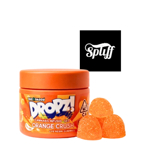 Dab Daddy Dropz Orange Crush Live Resin Gummies at Spliff Nation Dispensary in Washington DC