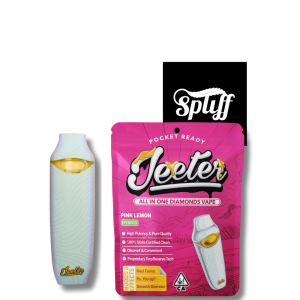 Jeeter 2 gram full spectrum live resin disposable Pink Lemon hybrid 95.47% THC Spliff Nation Dispensary Washington DC