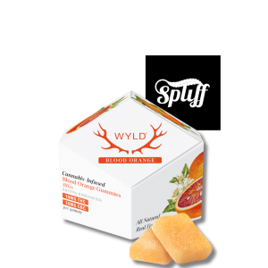 WYLD Blood Orange Bliss sativa enhanced THC and CBC gummies 100mg cannabis edibles 10-pack - Spliff Nation Dispensary Washington DC