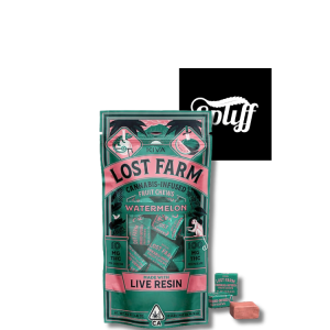Kiva Lost Farm Watermelon Live Resin 100mg Fruit Chews at Spliff Nation Dispensary Washington DC