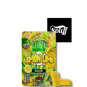 STIIIZY Edibles Lemon Lime Sour Gummies Sativa 100mg THC bag - Spliff Nation Dispensary Washington DC