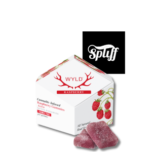 WYLD Raspberry Sativa 100mg THC Gummies at Spliff Nation Dispensary Washington DC