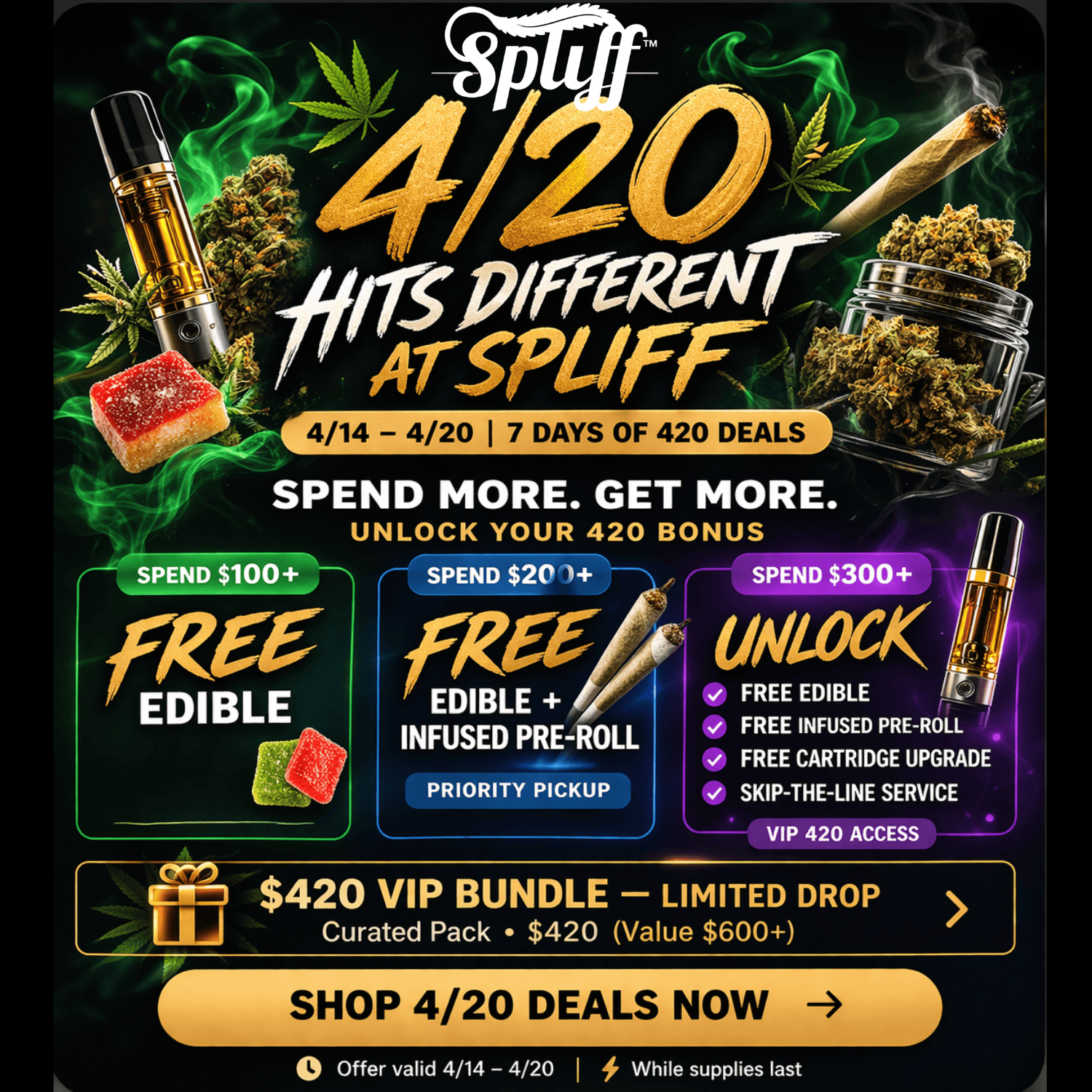 Spliff Nation Dispensary in WashingtonDC 4/20 Weed Sale