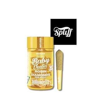 Baby Jeeter Mimosa rosin diamonds infused pre-roll 5-pack at Spliff Nation Dispensary Washington DC