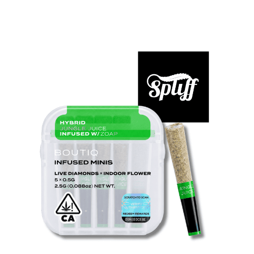 Boutiq Jungle Juice x Zoap live diamonds infused mini pre-roll 5-pack in Washington DC