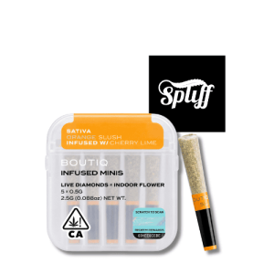 Boutiq Orange Slush x Cherry Lime live diamonds infused mini pre-roll 5-pack in Washington DC