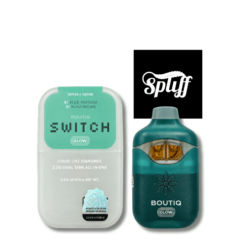 Boutiq Switch Blue Matcha x Maui Wowie 2g live diamonds disposable vape in Washington DC