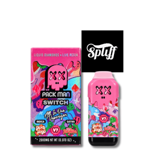 Pack Man Switch Peach Rings x Pink Pineapple 2g disposable vape in Washington DC