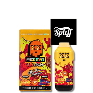 Pack Man Switch Yellow Melonz x Candy Supreme 2g disposable vape in Washington DC