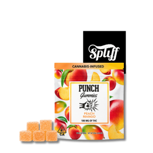 Punch Peach Mango cannabis gummies 1000mg in Washington DC