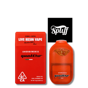 Sherbinskis Quattro Rainbow Gello x Acai 2g live resin disposable vape in Washington DC