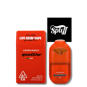 Sherbinskis Quattro XJ-13 x White Cherry 2g live resin disposable vape in Washington DC